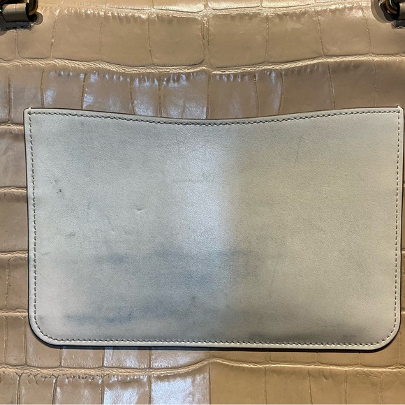 Coach Parker 32 Cream and Tan Croc-Embossed Satchel - Ginny & Georgia Bag - Picture 6 of 10